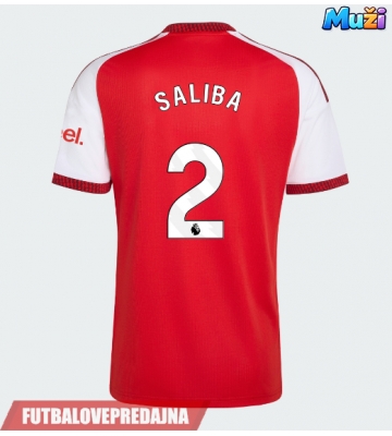 Lacne Muži Futbalové dres Arsenal William Saliba #2 2026-27 Krátky Rukáv - Domáci